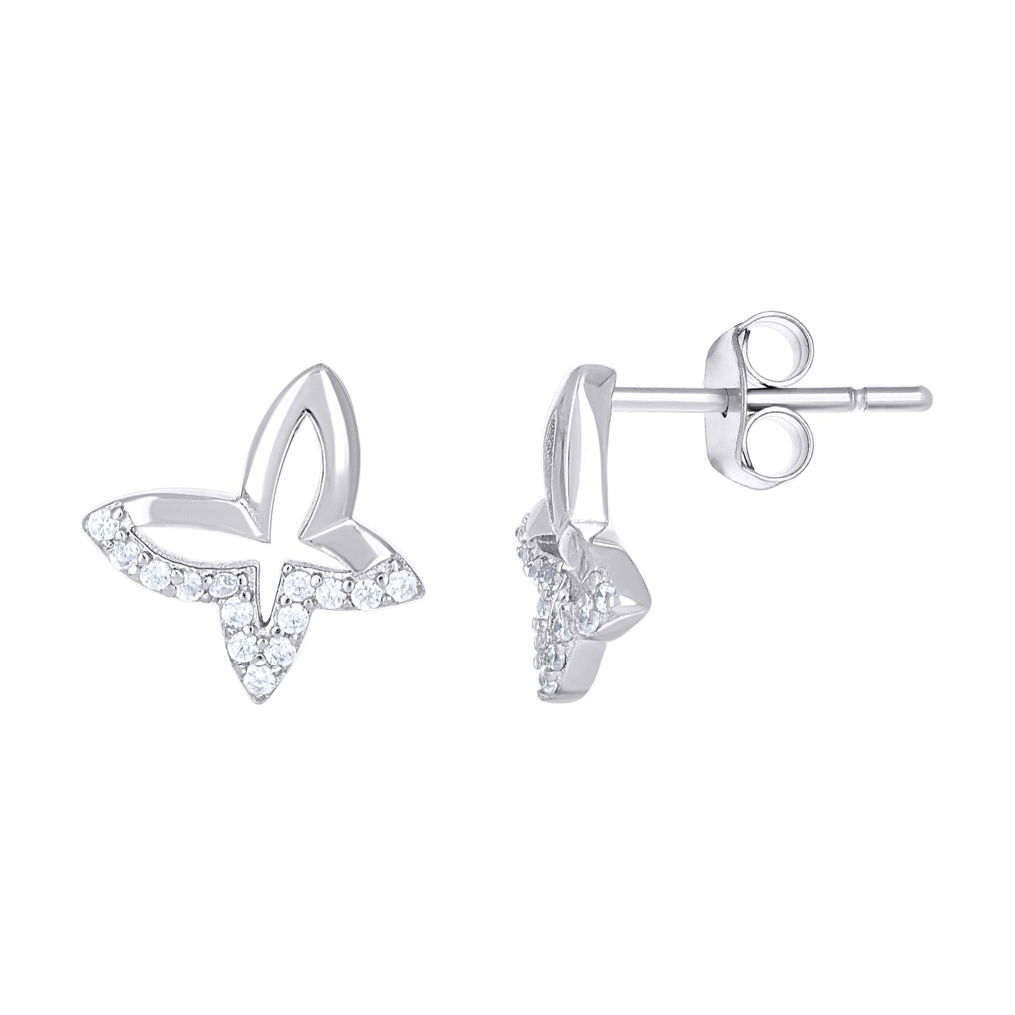 925 Sterling Silver Cz Earring
