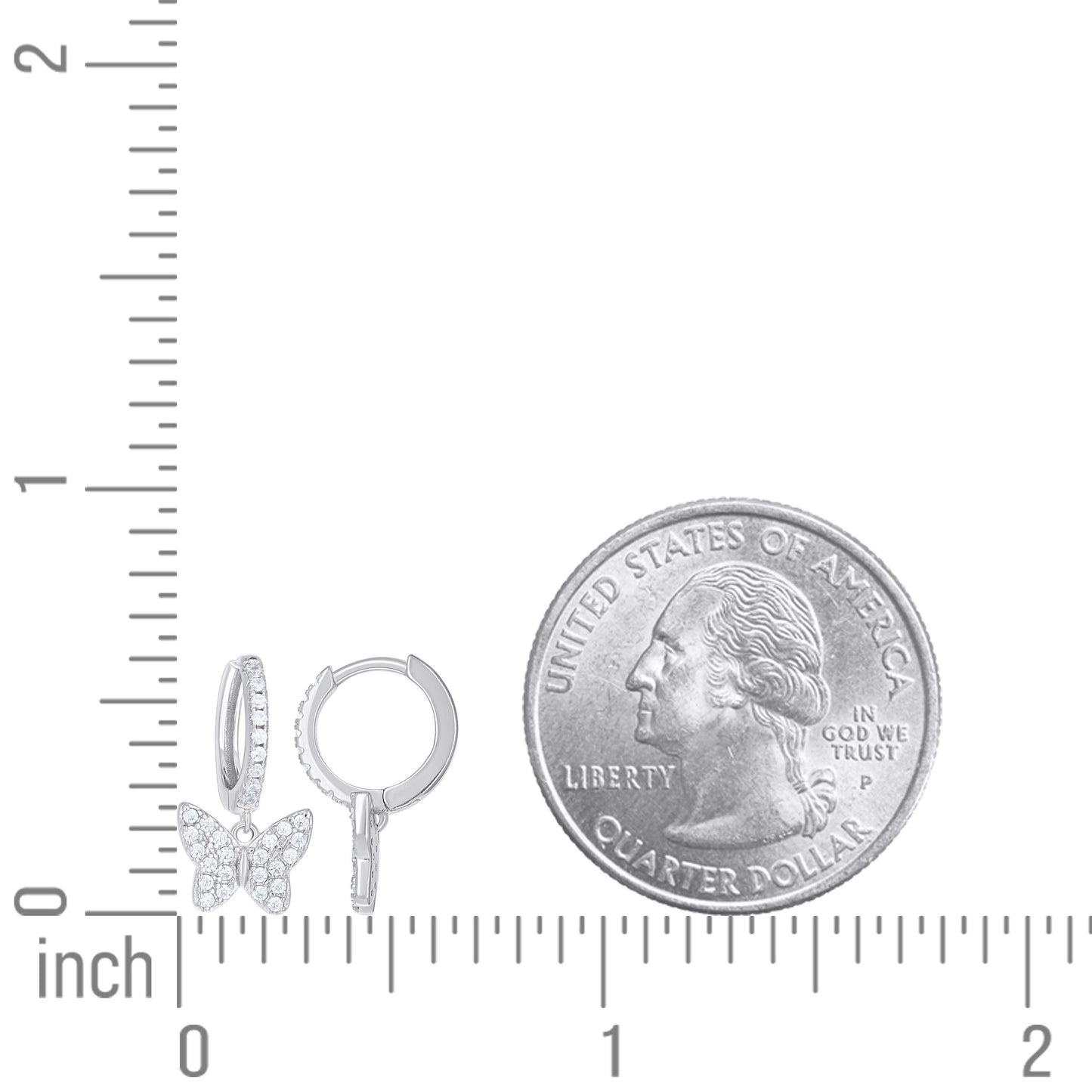 925 Sterling Silver Cz Earring