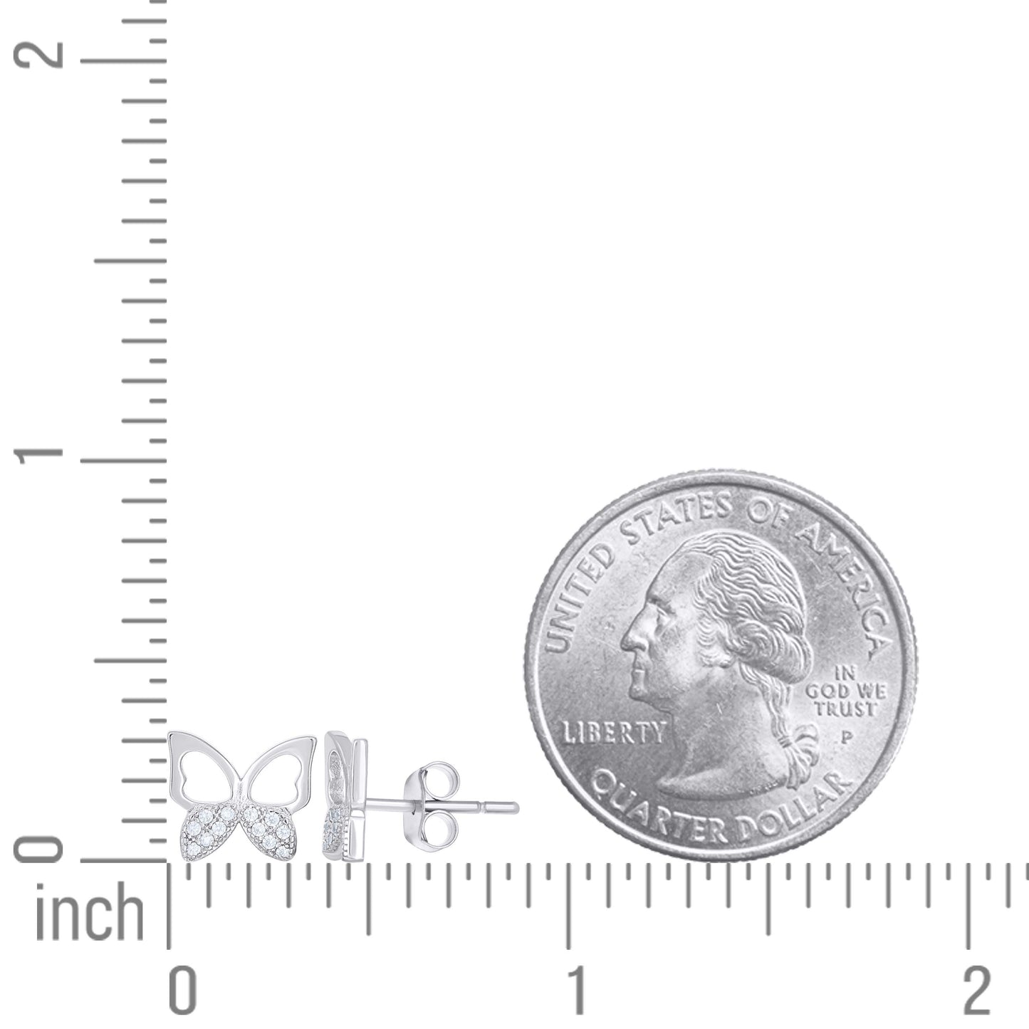 925 Sterling Silver Cz Earring