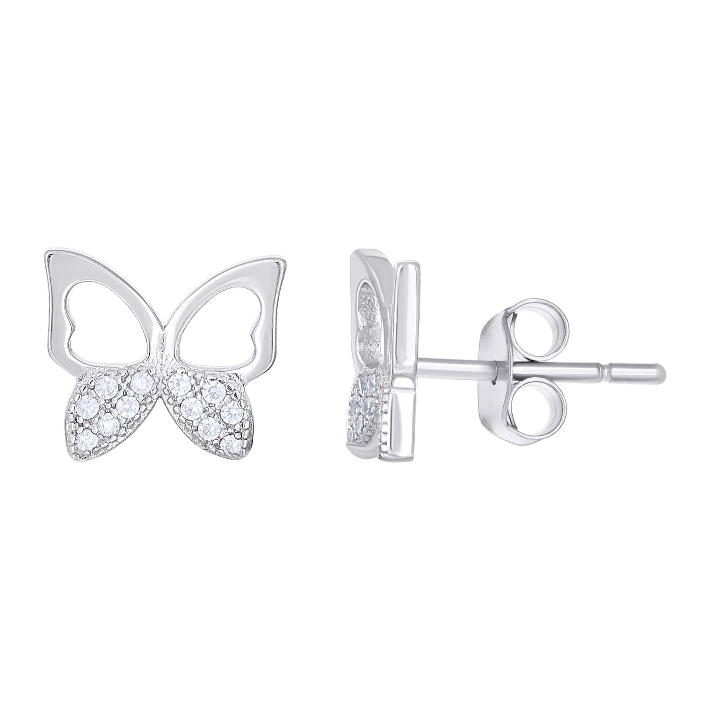 925 Sterling Silver Cz Earring