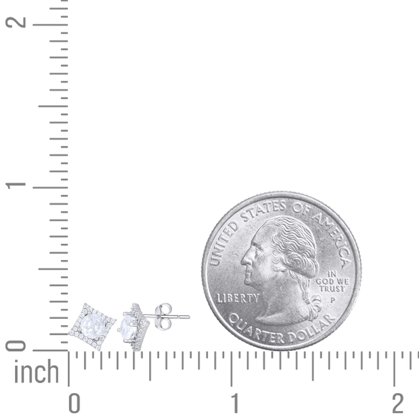 925 Sterling Silver Cz Earring