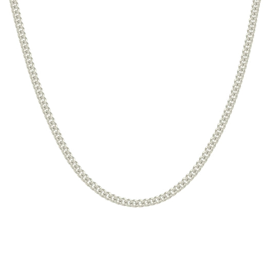 925 Silver Solid Miami Cuban Chain 2mm