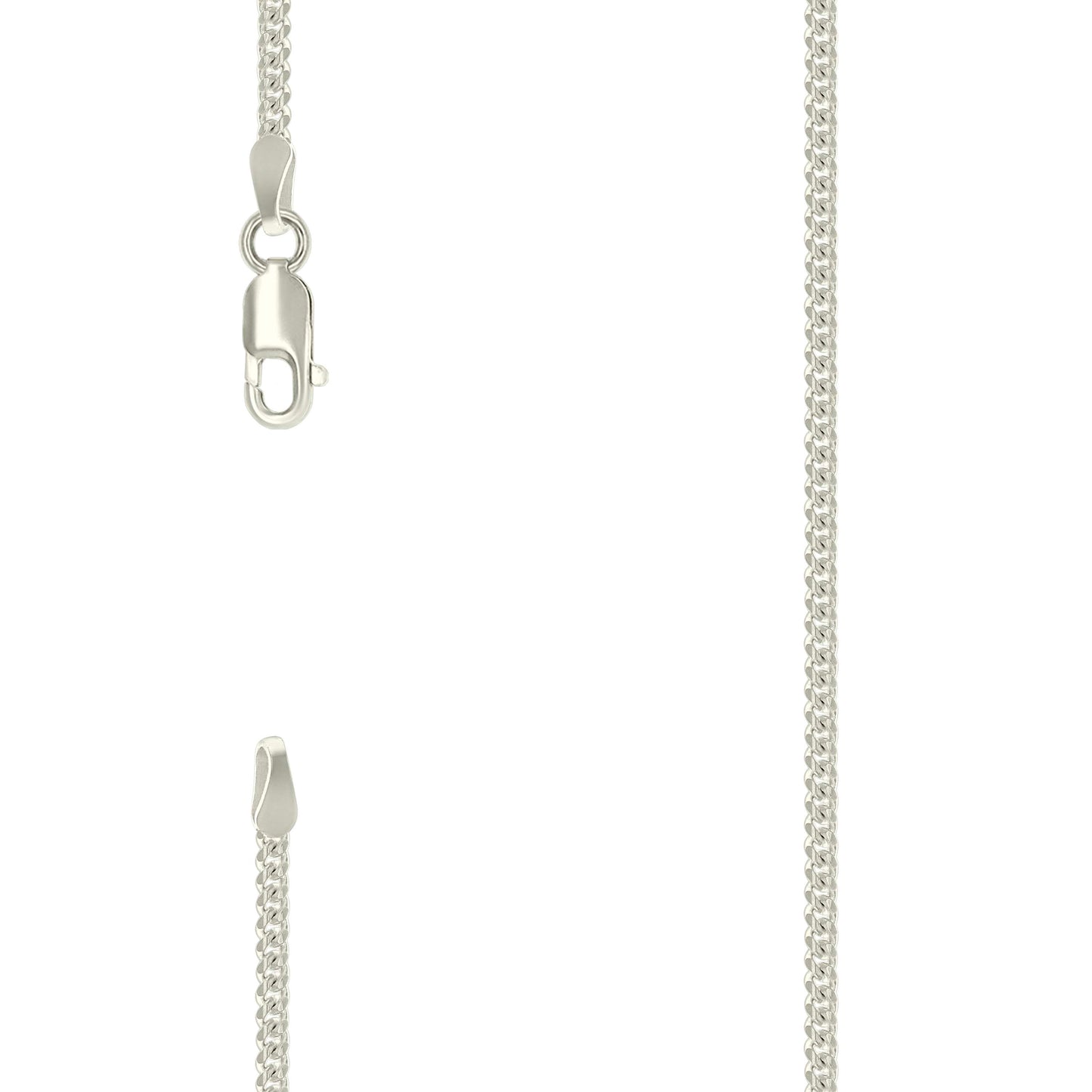 925 Silver Solid Miami Cuban Chain 2mm