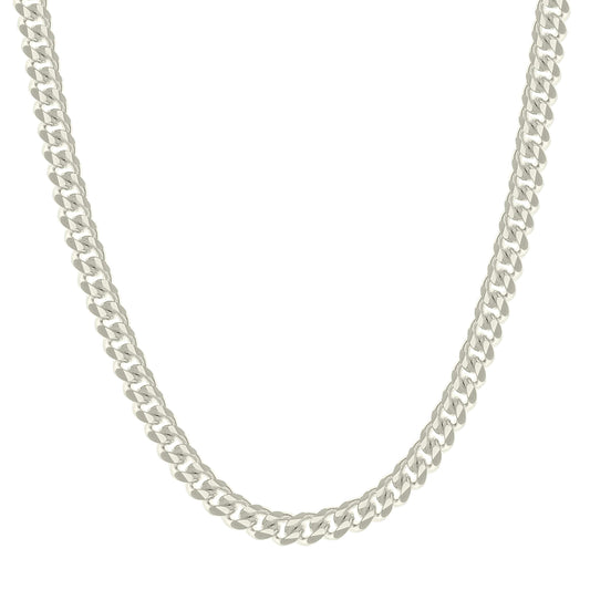 925 Silver Solid Miami Cuban Chain 4mm
