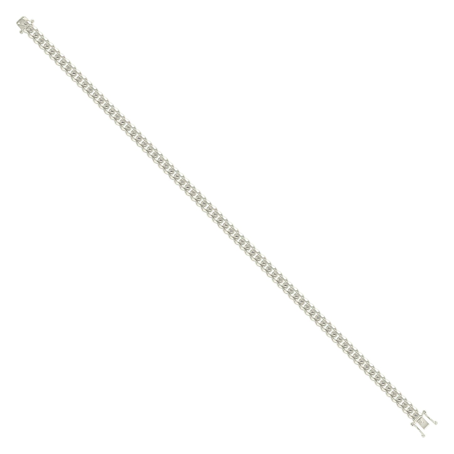 925 Silver Solid Miami Cuban Chain 4mm