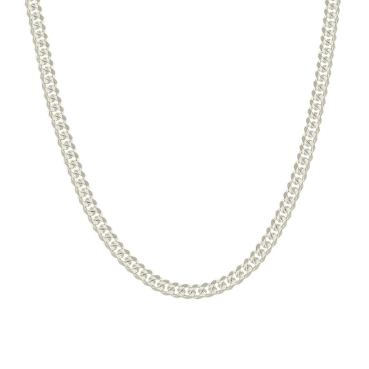925 Silver Solid Miami Cuban Chain 5mm