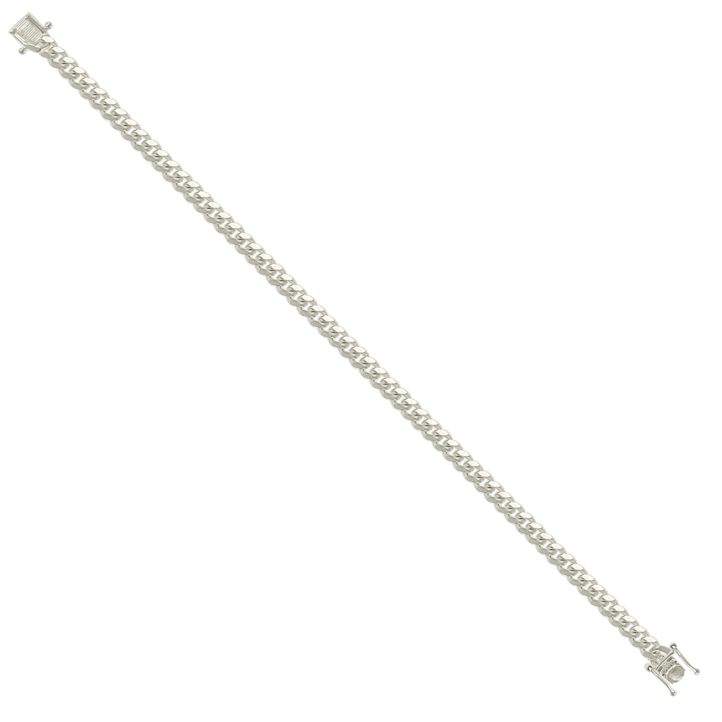 925 Silver Solid Miami Cuban Chain 5mm