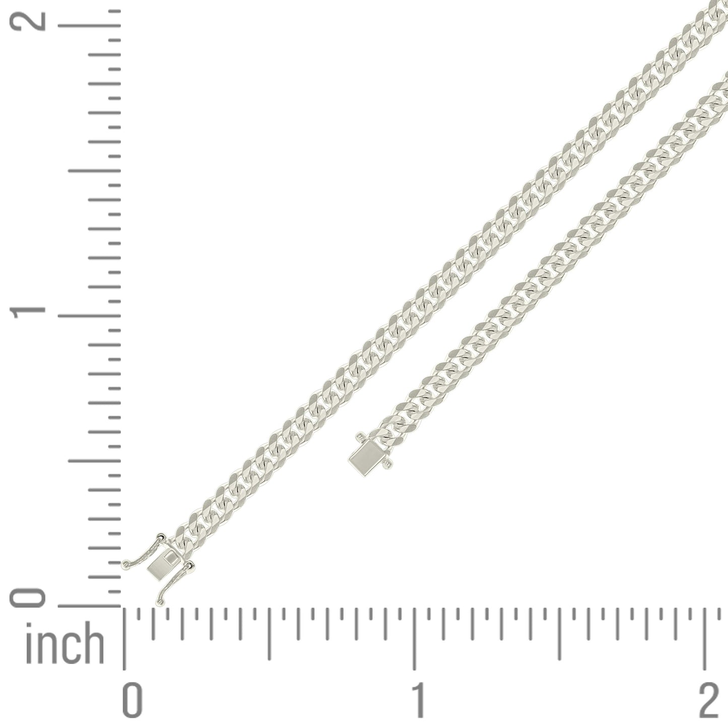 925 Silver Solid Miami Cuban Chain 5mm