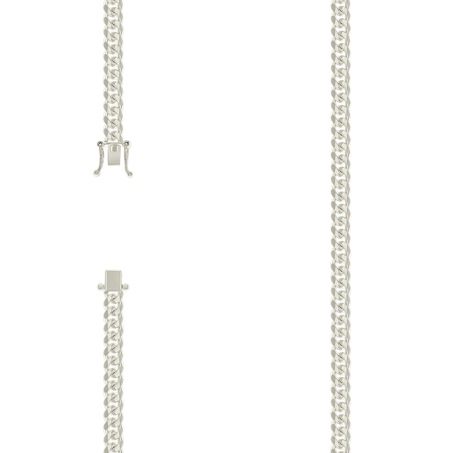 925 Silver Solid Miami Cuban Chain 5mm