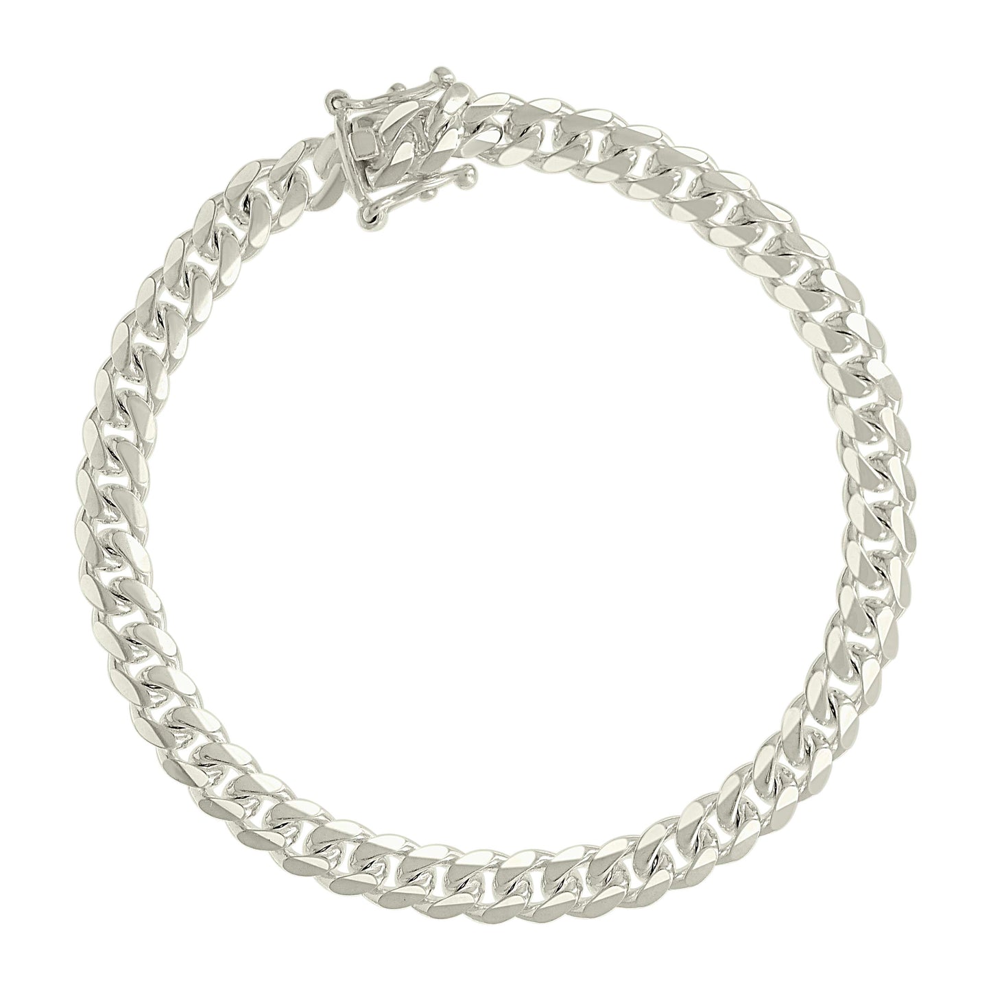 925 Silver Solid Miami Cuban Chain 6.3mm