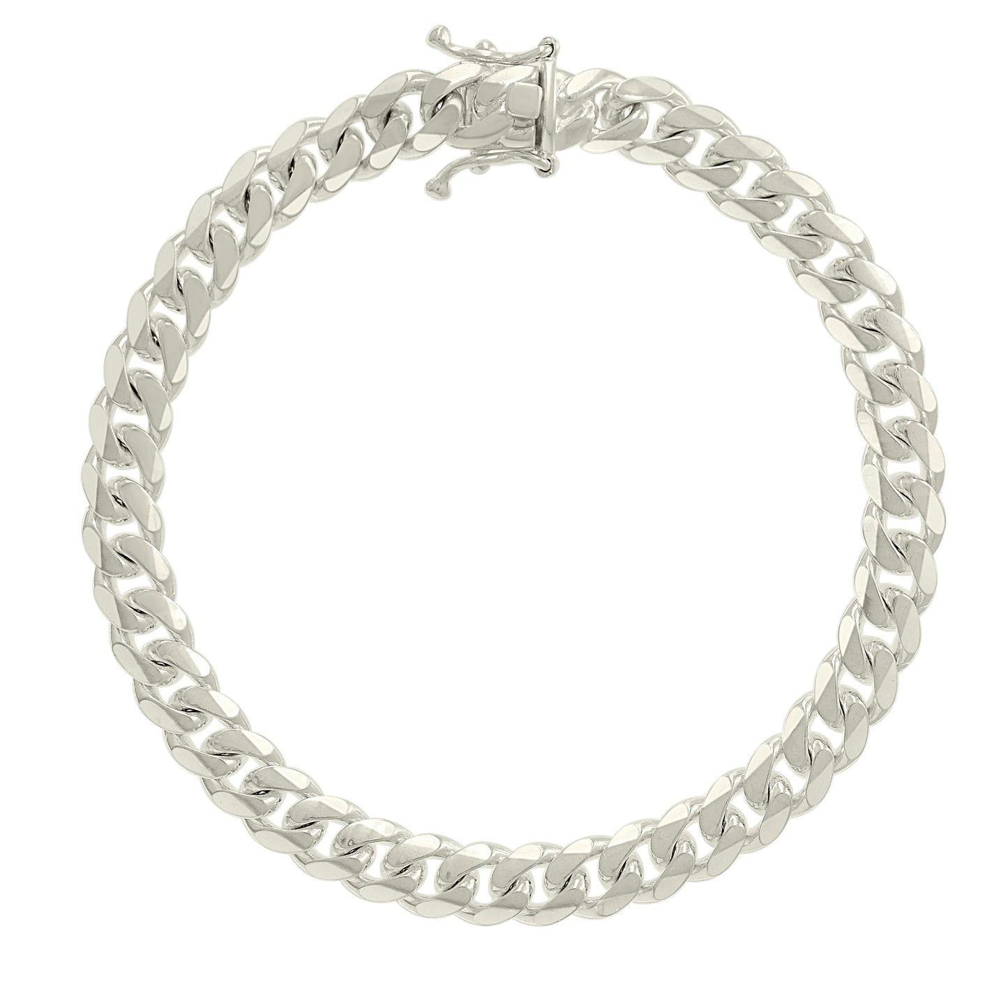 925 Silver Solid Miami Cuban Chain 7mm