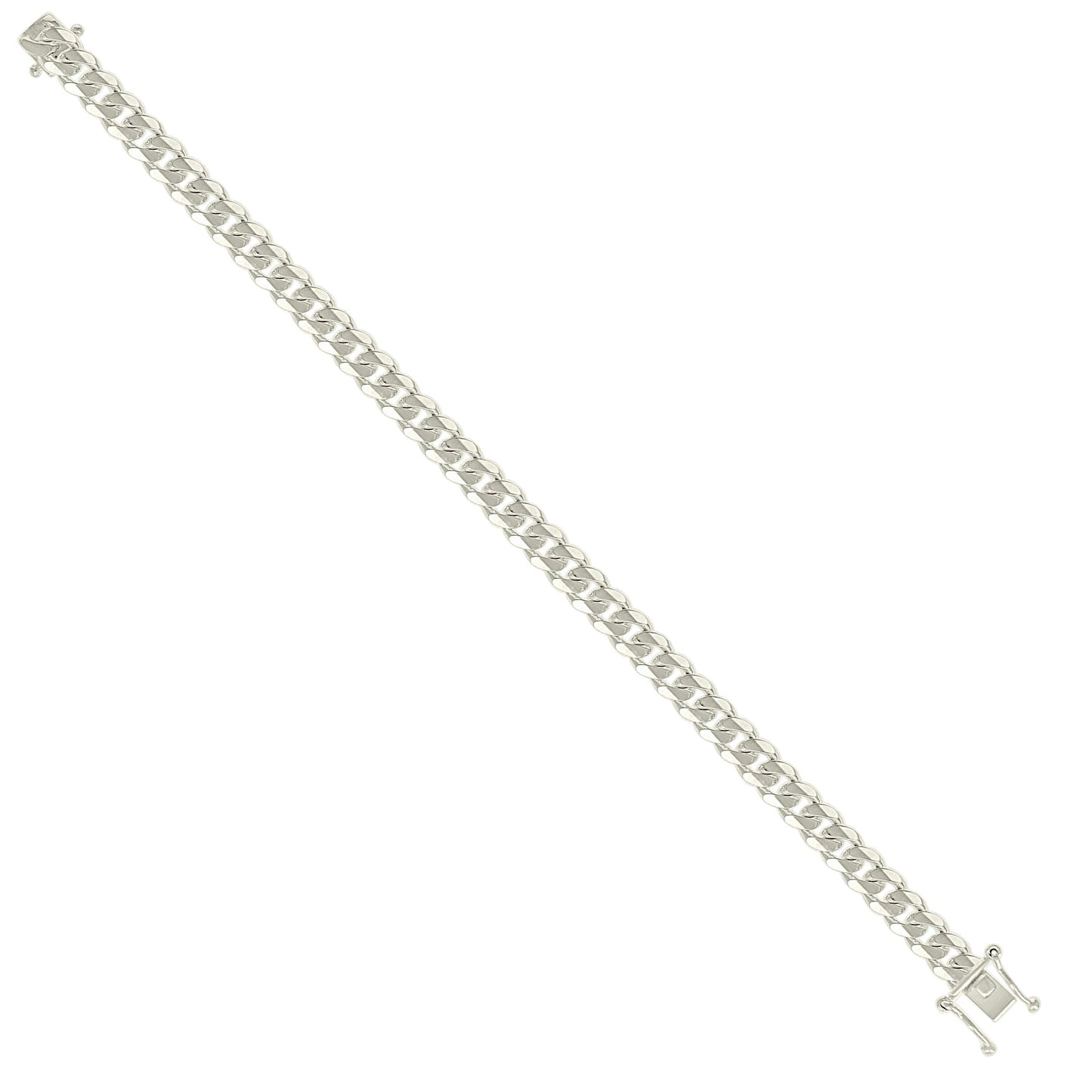 925 Silver Solid Miami Cuban Chain 7mm