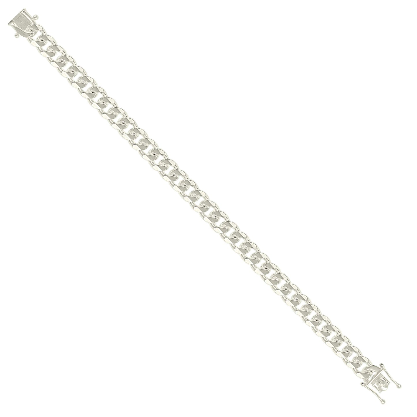 925 Silver Solid Miami Cuban Chain 8.4mm