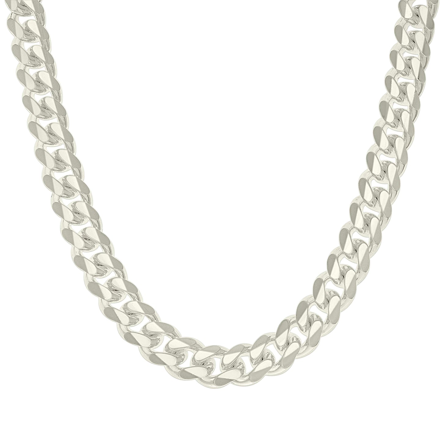 925 Silver Solid Miami Cuban Chain 11.8mm
