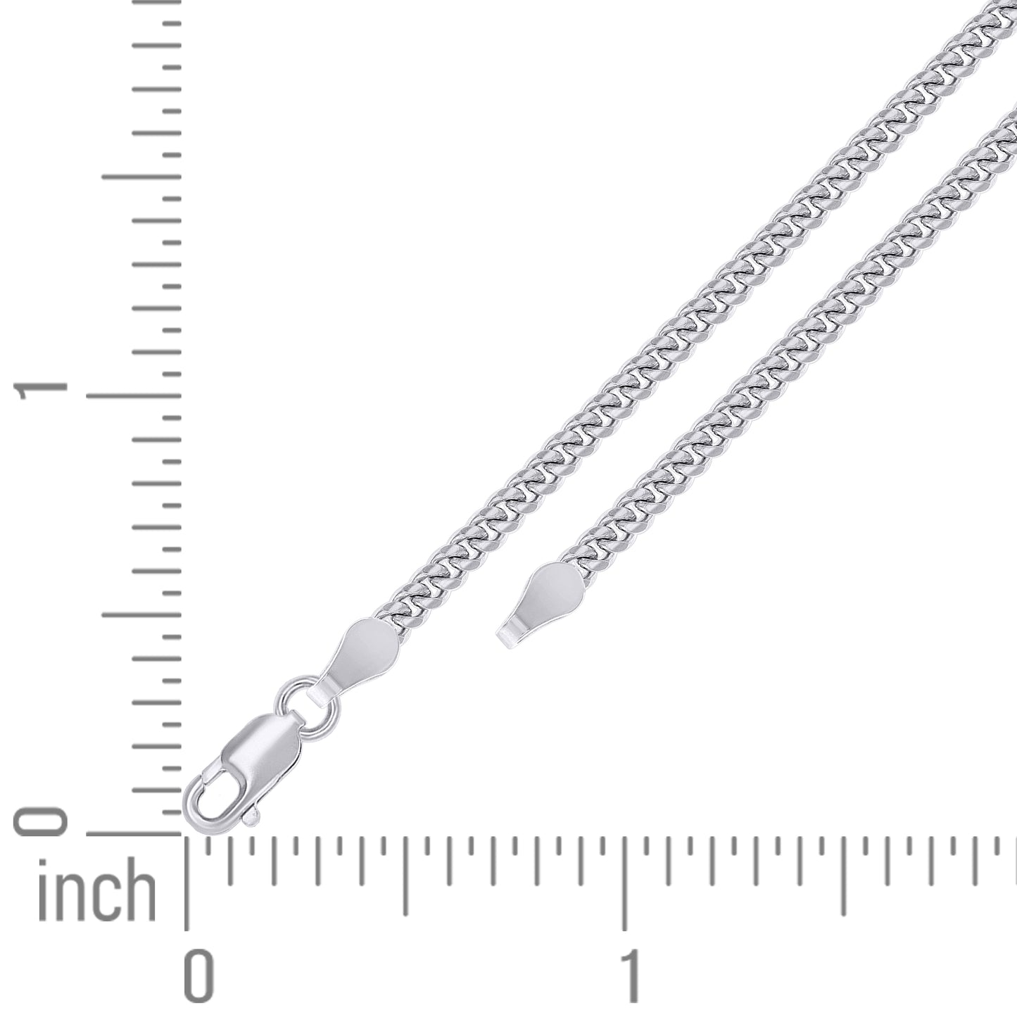925 Silver Solid Miami Cuban Chain 2.6mm