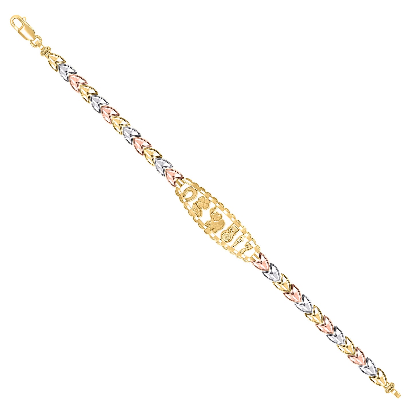14Kt Gold Bracelet 7.5"