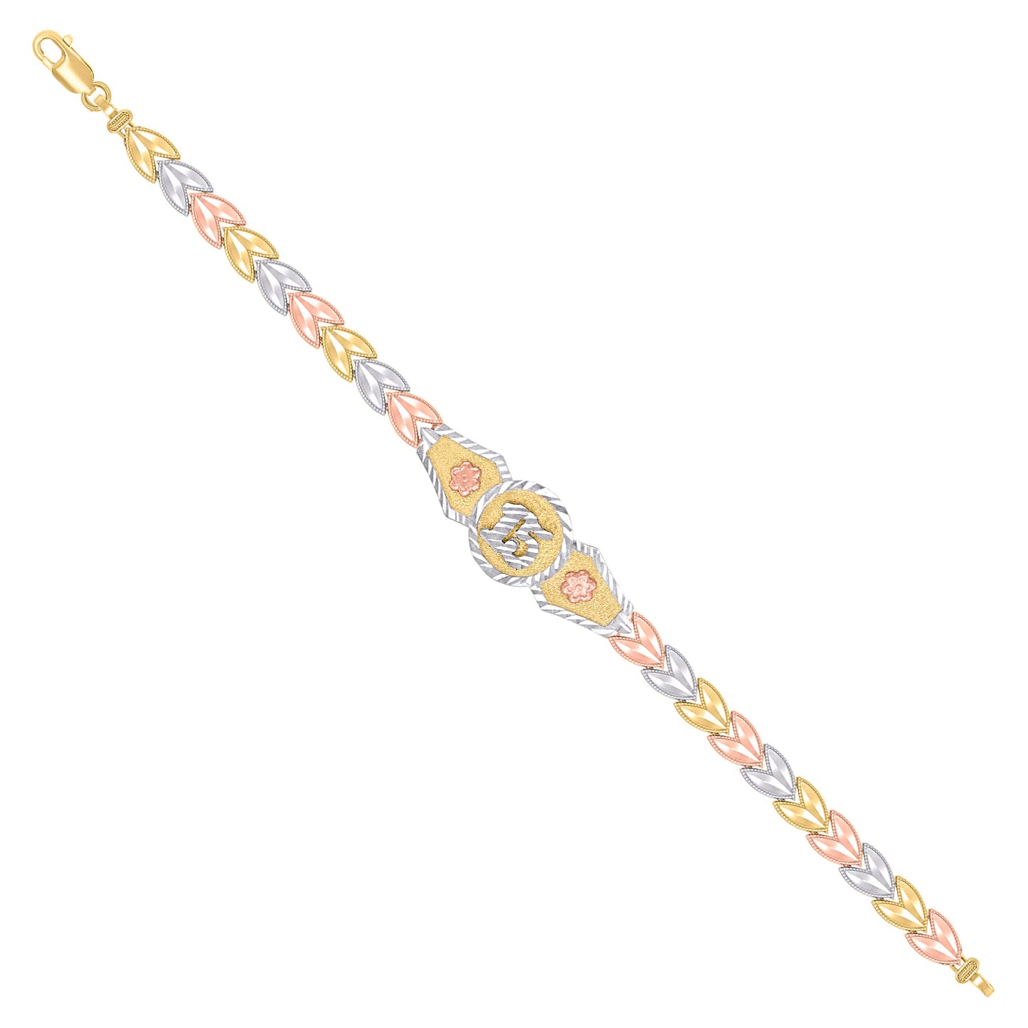 14Kt Gold Bracelet 7.5"