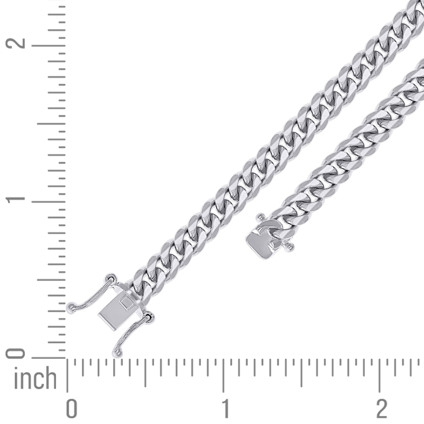 925 Silver Solid Miami Cuban Chain 6.3mm