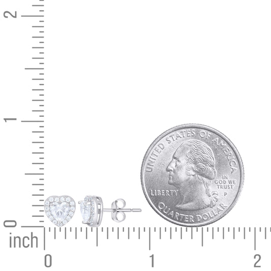 925 Sterling Silver Cz Earring