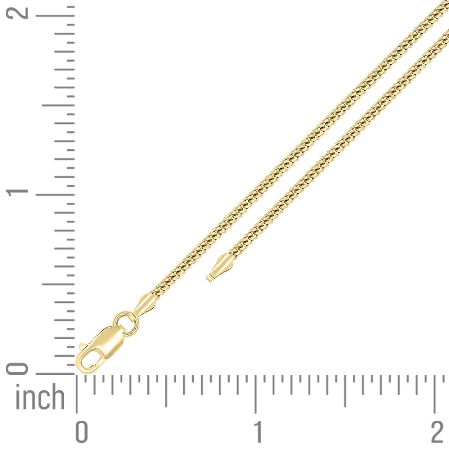 925 Silver Solid Miami Cuban Chain 2mm