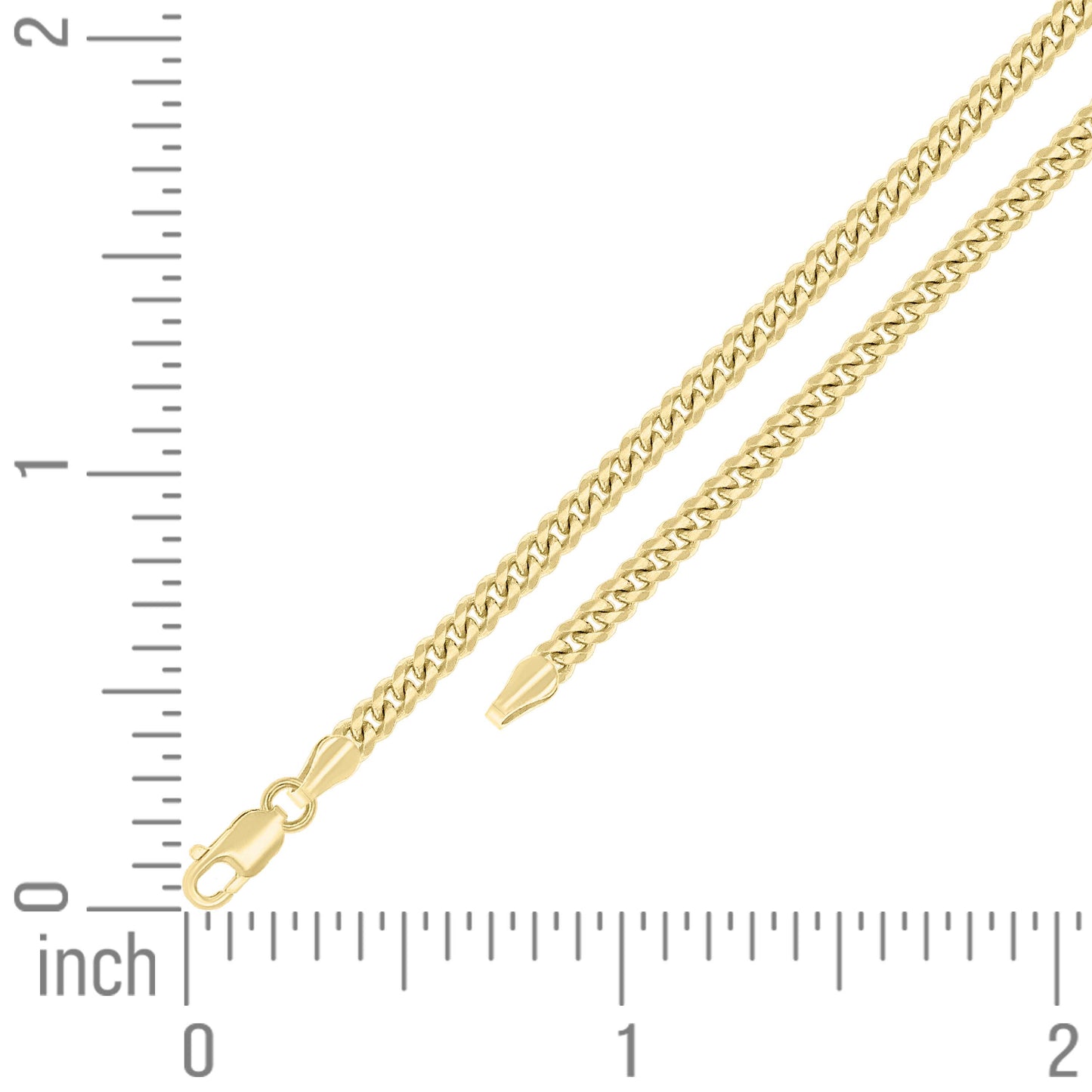 925 Silver Solid Miami Cuban Chain 3.5mm