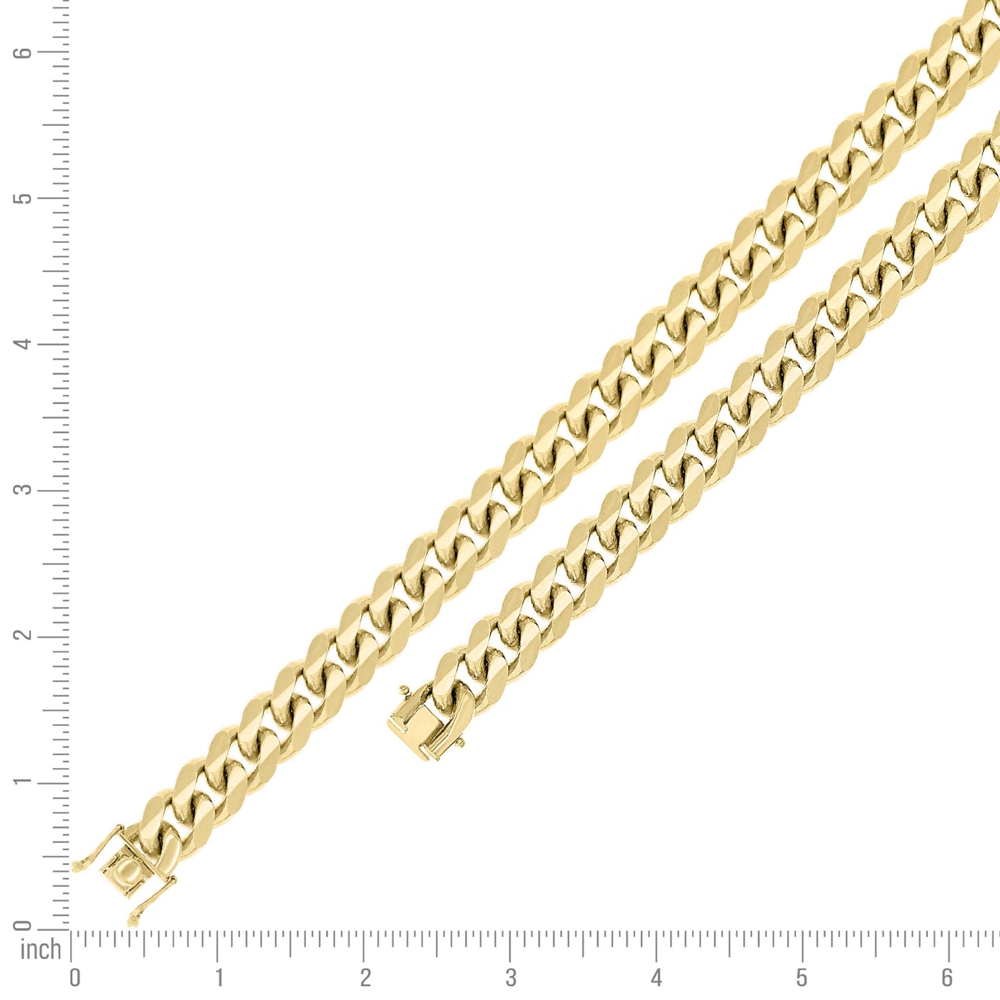 925 Silver Solid Miami Cuban Chain 12.8mm