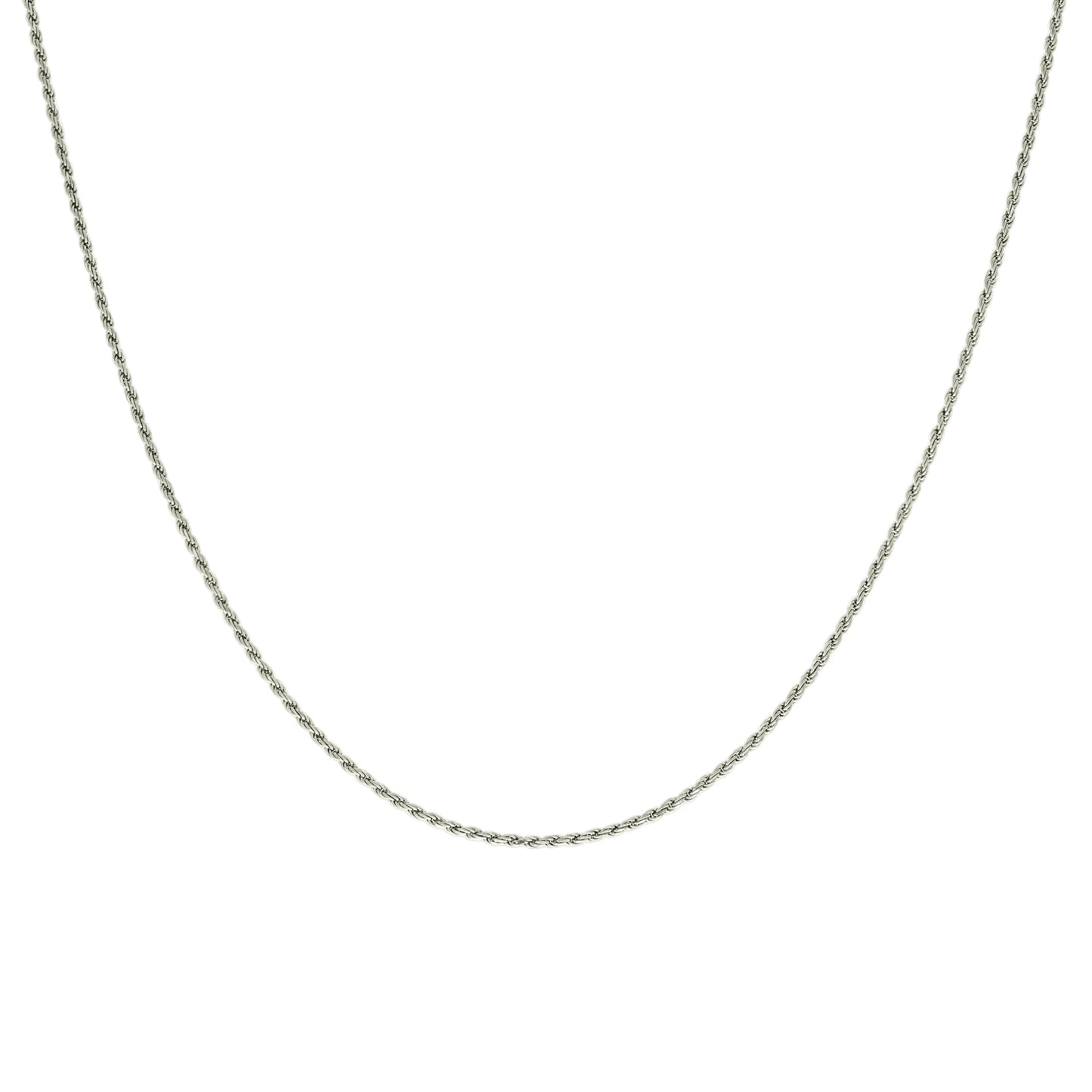 925 Silver Solid Rope Chain 0.5mm