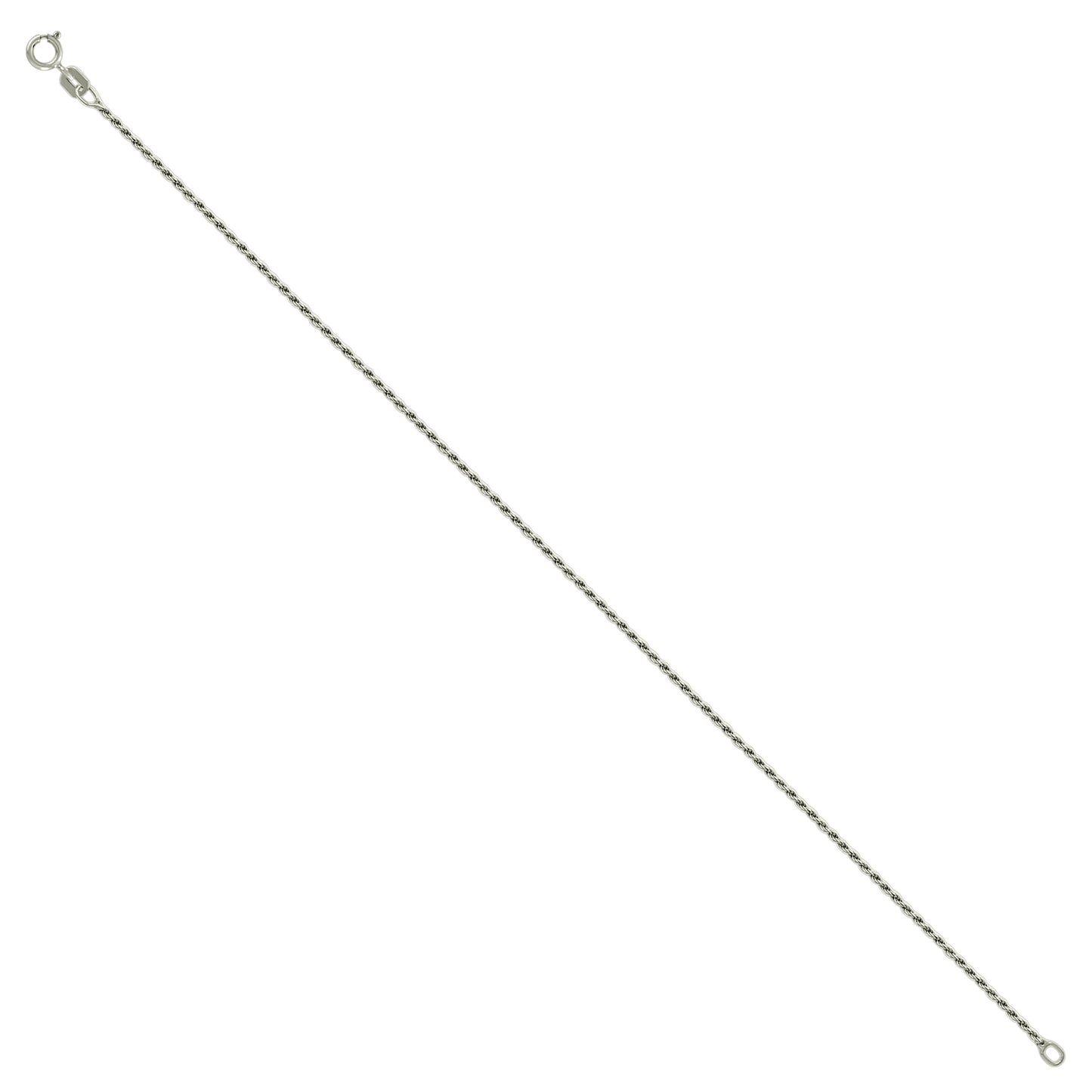 925 Silver Solid Rope Chain 0.5mm