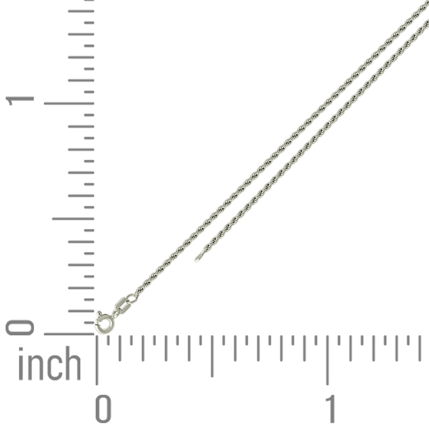 925 Silver Solid Rope Chain 0.5mm