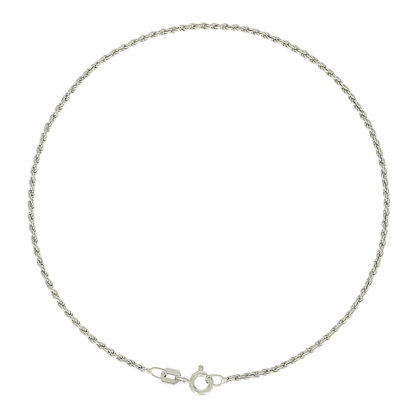 925 Silver Solid Rope Chain 1mm