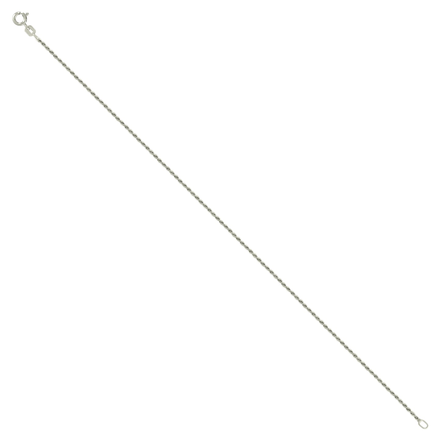 925 Silver Solid Rope Chain 1mm