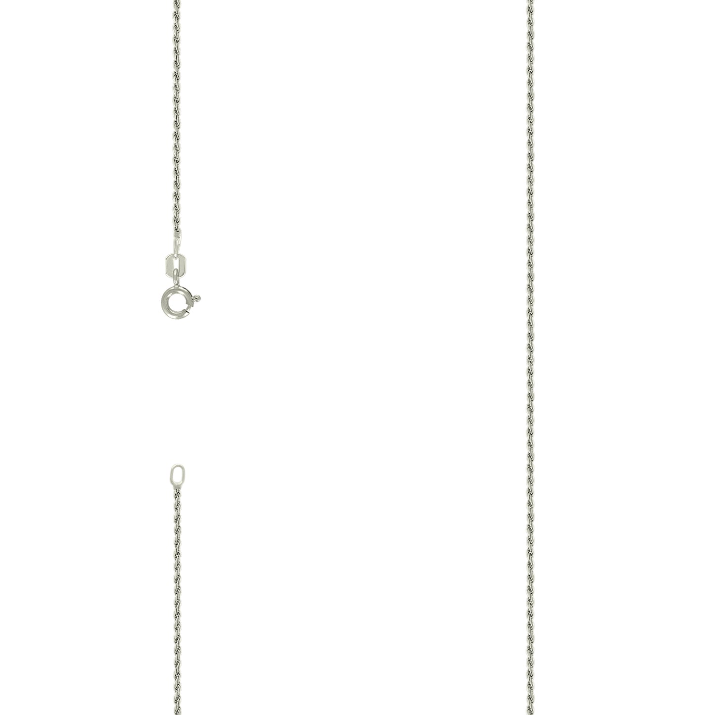 925 Silver Solid Rope Chain 1mm