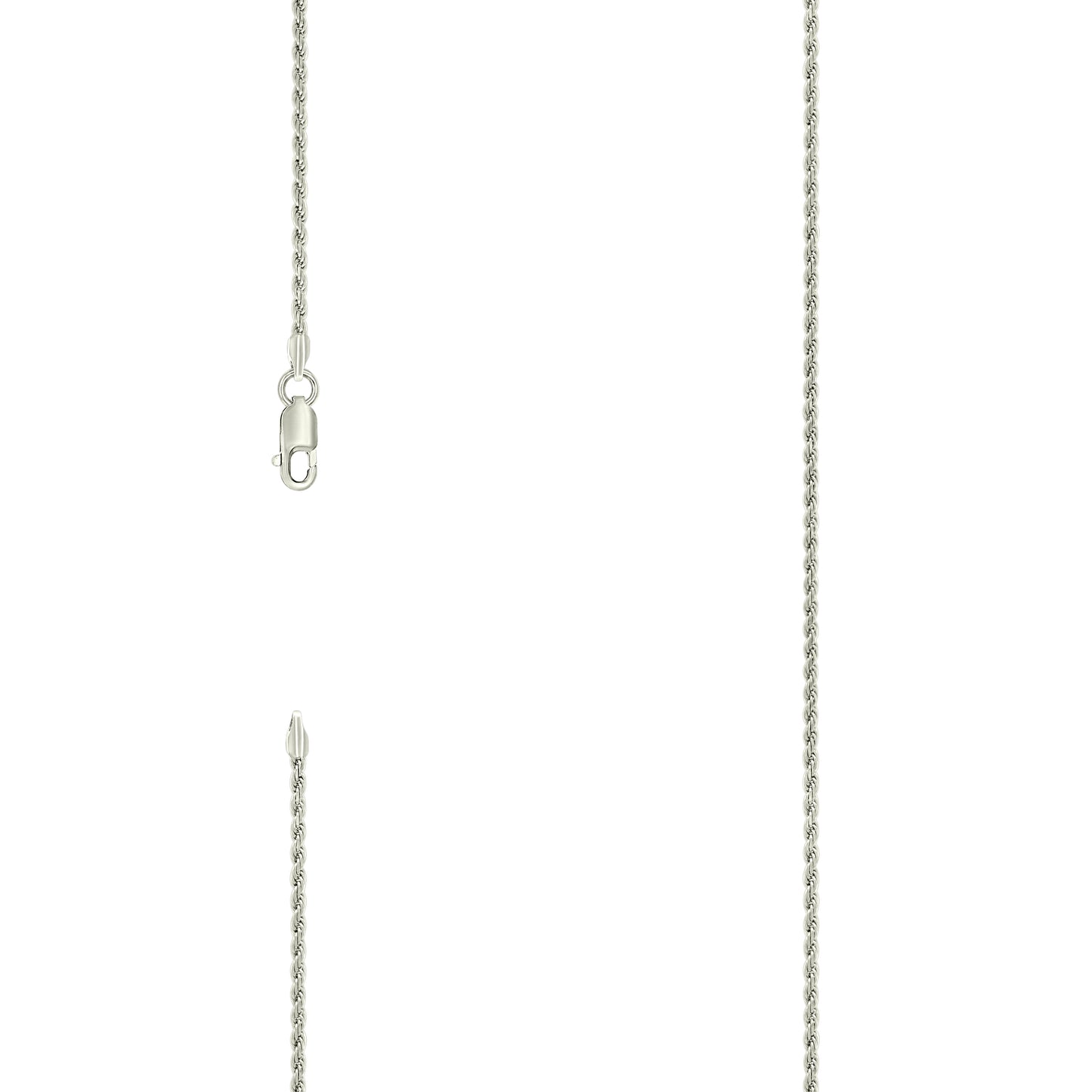 925 Silver Solid Rope Chain 1.5mm