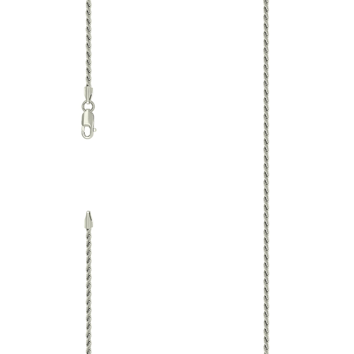 925 Silver Solid Rope Chain 2mm