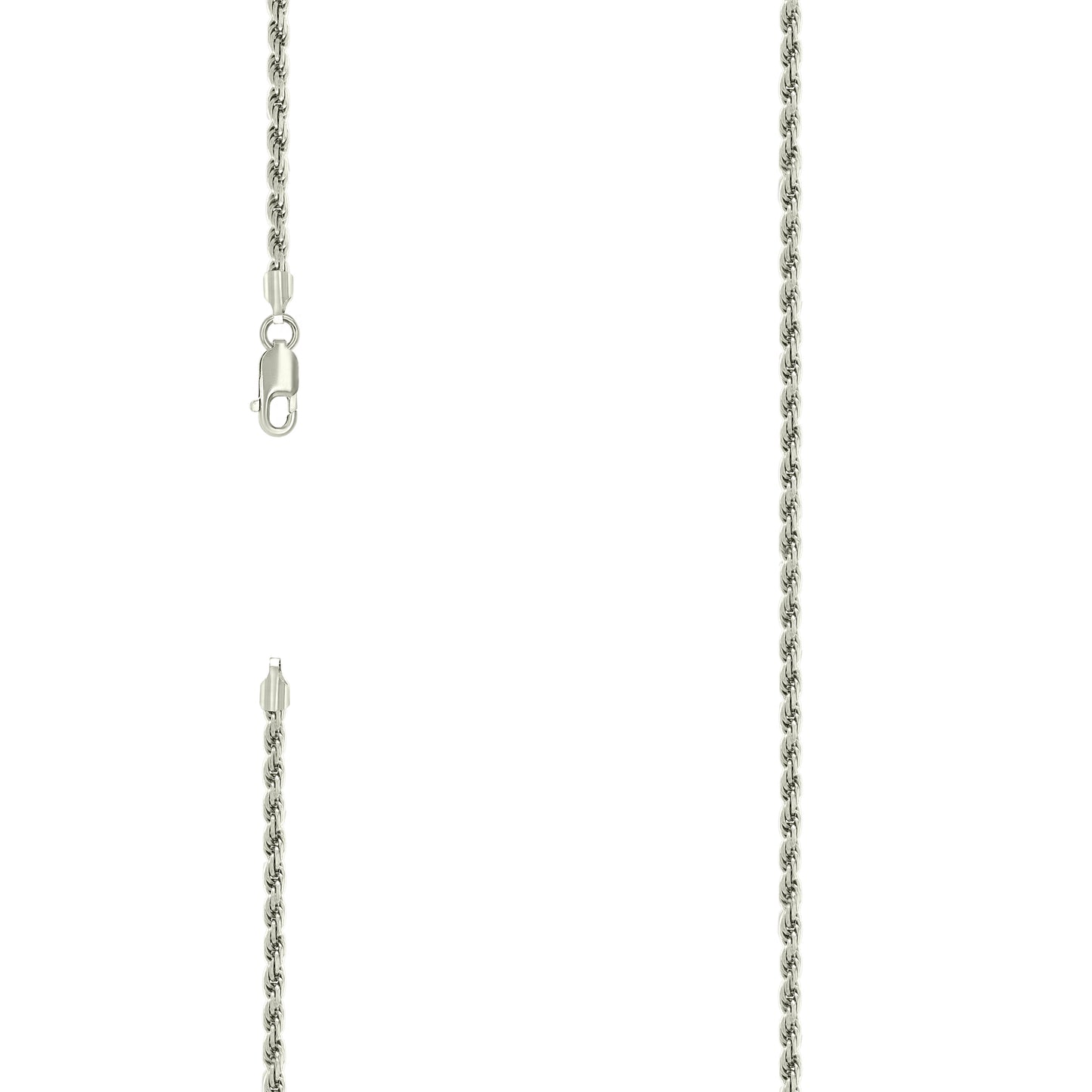 925 Silver Solid Rope Chain 2.5mm