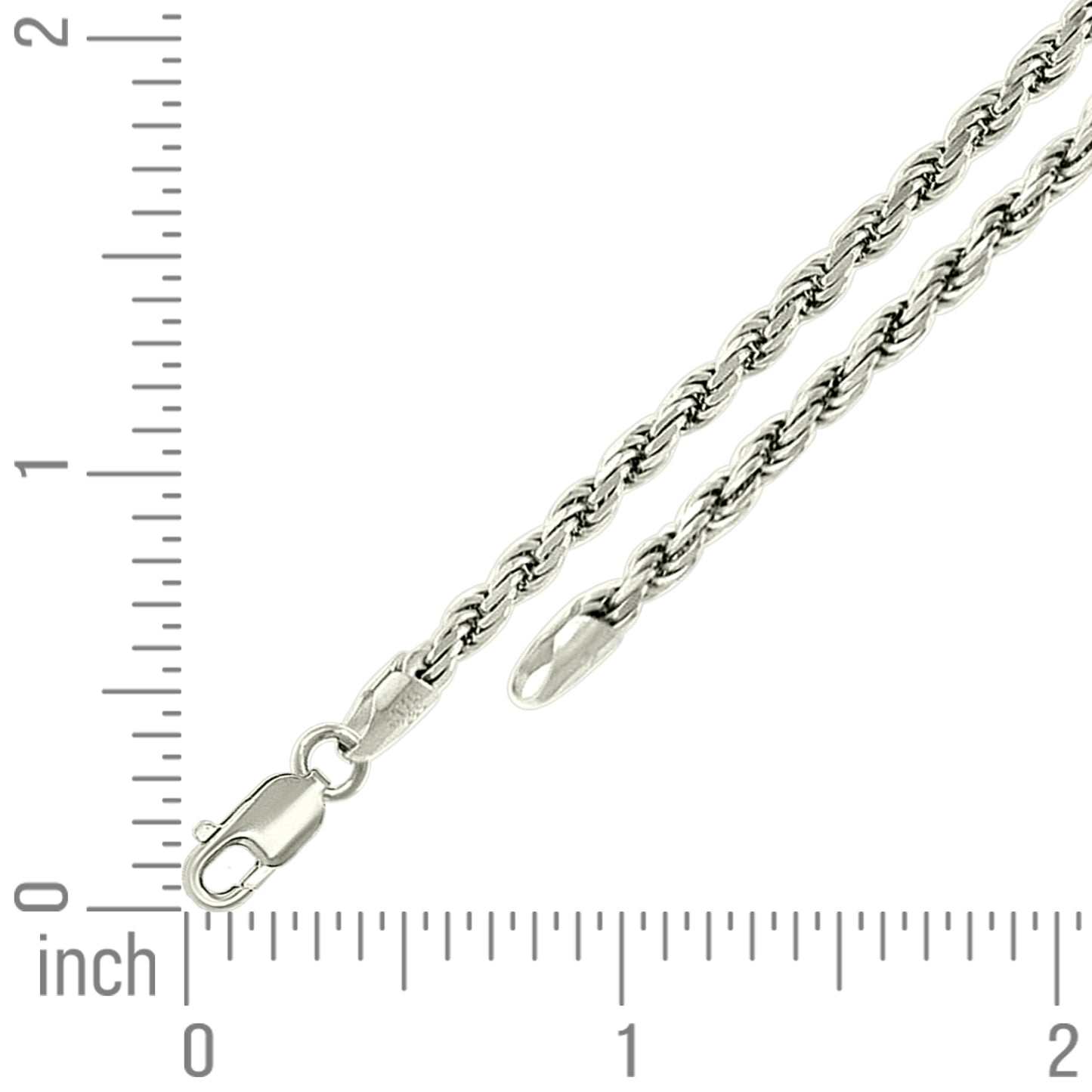 925 Silver Solid Rope Chain 3mm
