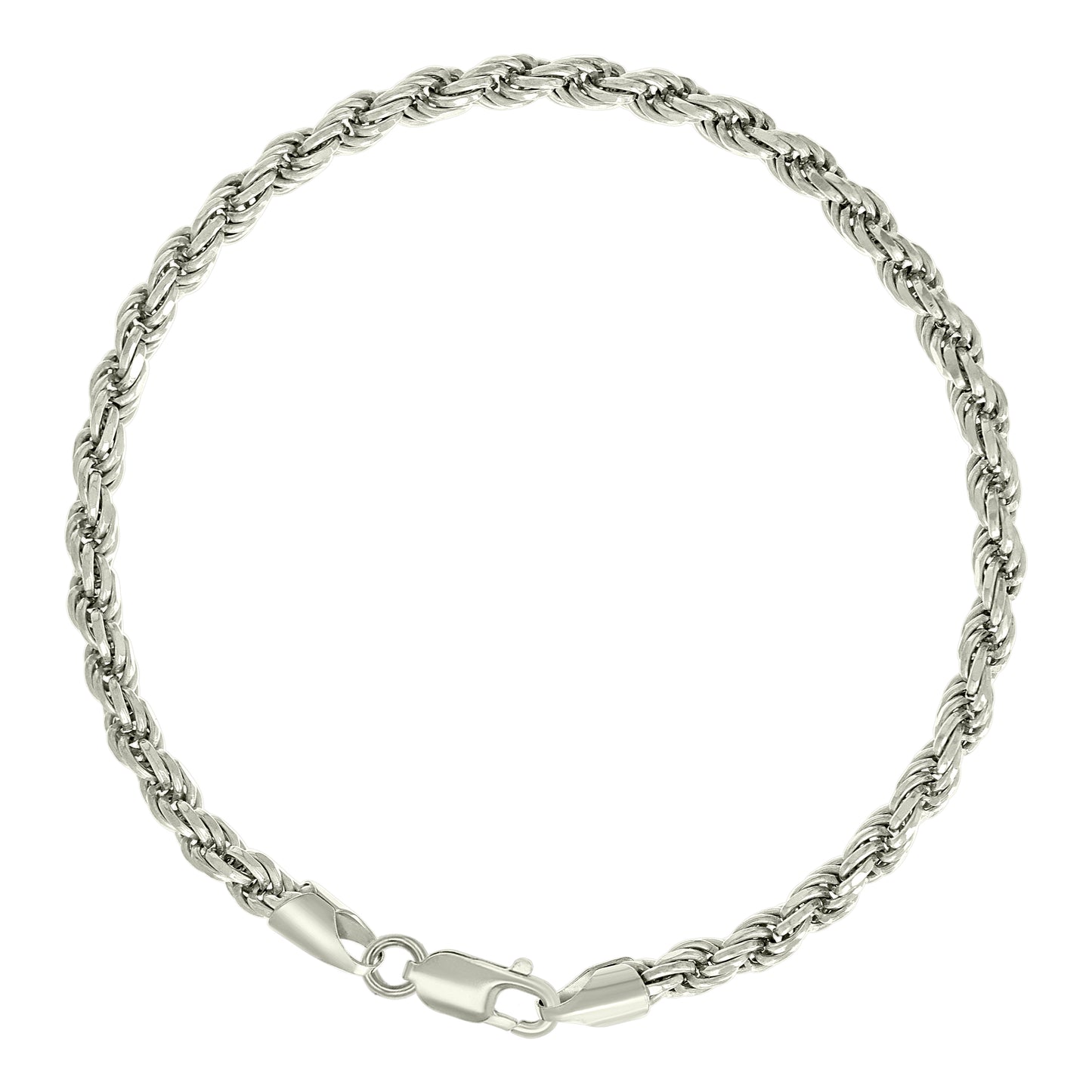 925 Silver Solid Rope Chain 4mm