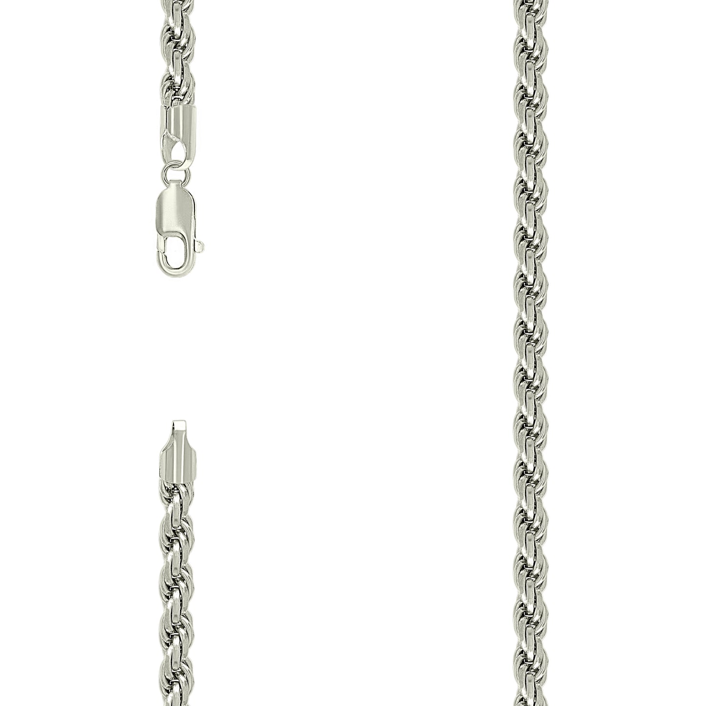 925 Silver Solid Rope Chain 5mm