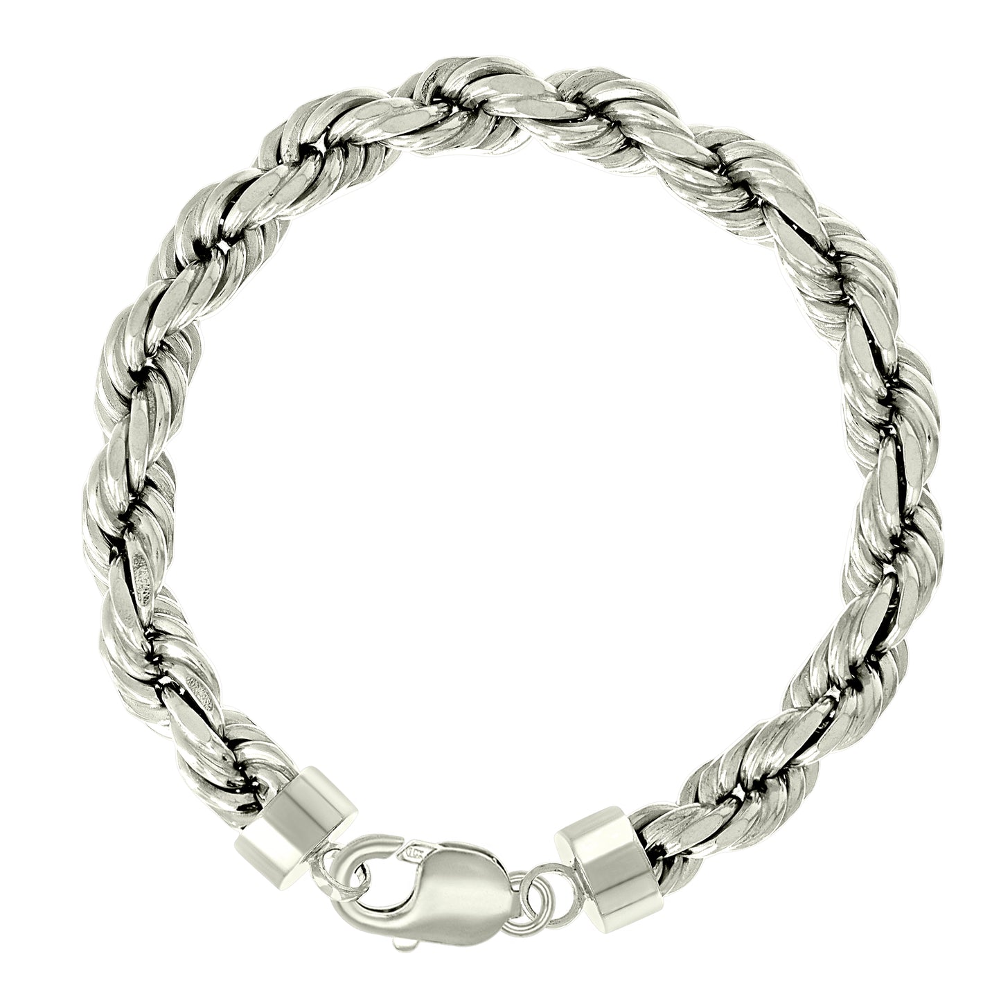 925 Silver Solid Rope Chain 7.5mm
