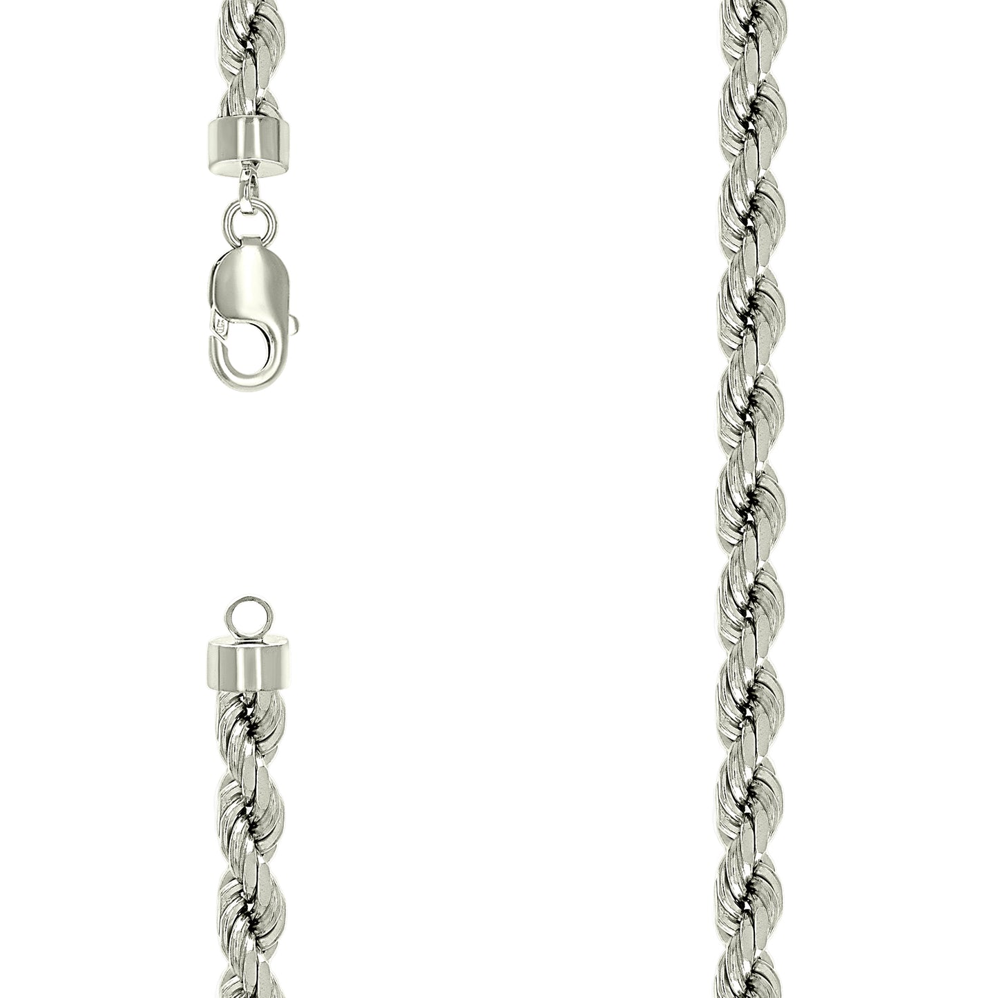 925 Silver Solid Rope Chain 7.5mm