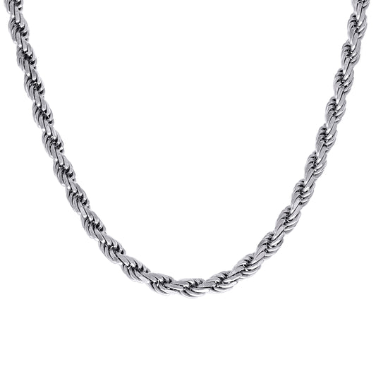 925 Silver Solid Rope Chain 7mm