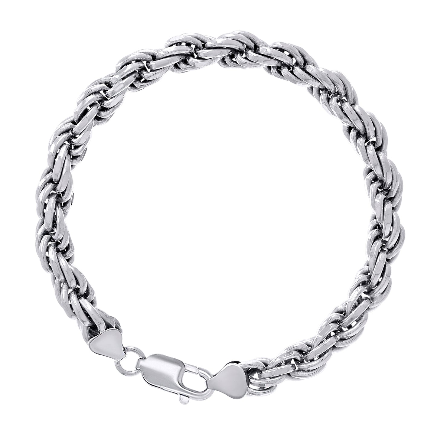 925 Silver Solid Rope Chain 7mm