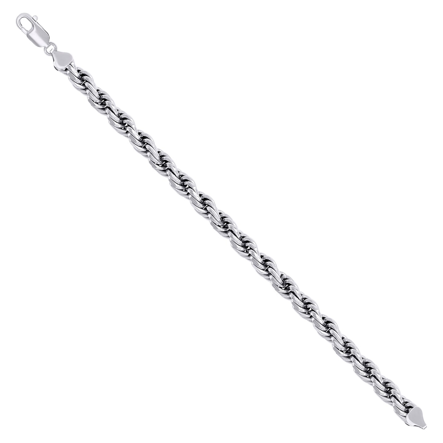 925 Silver Solid Rope Chain 7mm