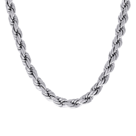 925 Silver Solid Rope Chain 7.5mm