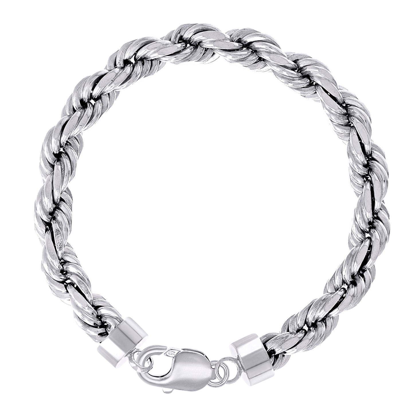 925 Silver Solid Rope Chain 7.5mm