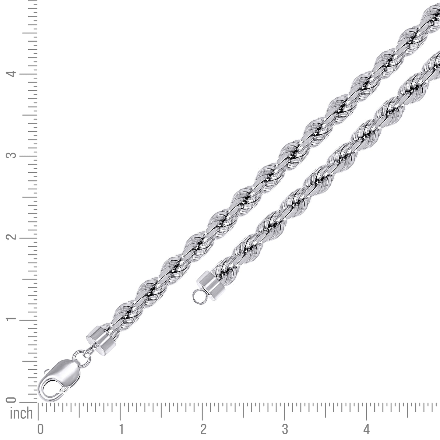 925 Silver Solid Rope Chain 7.5mm