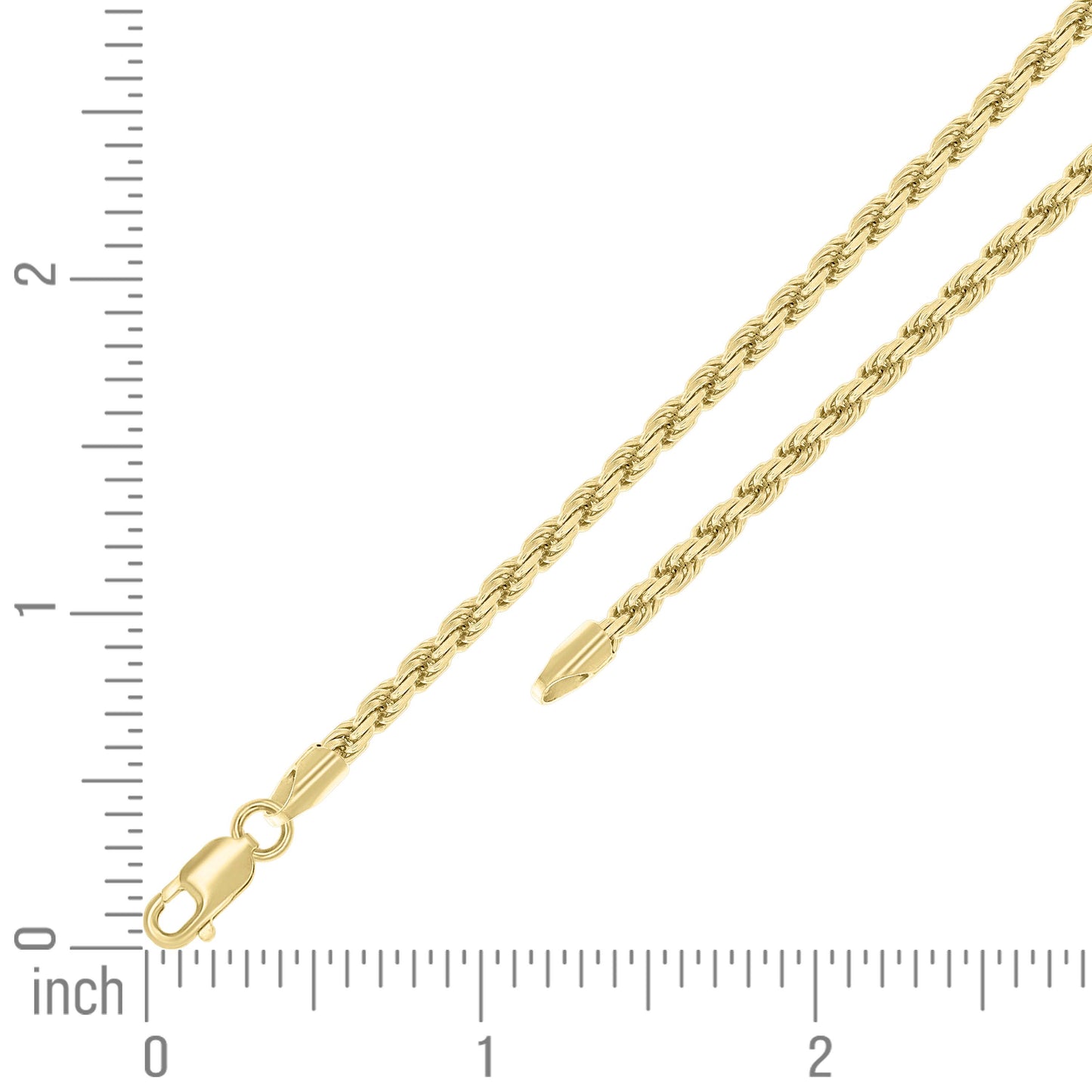 925 Silver Solid Rope Chain 3mm