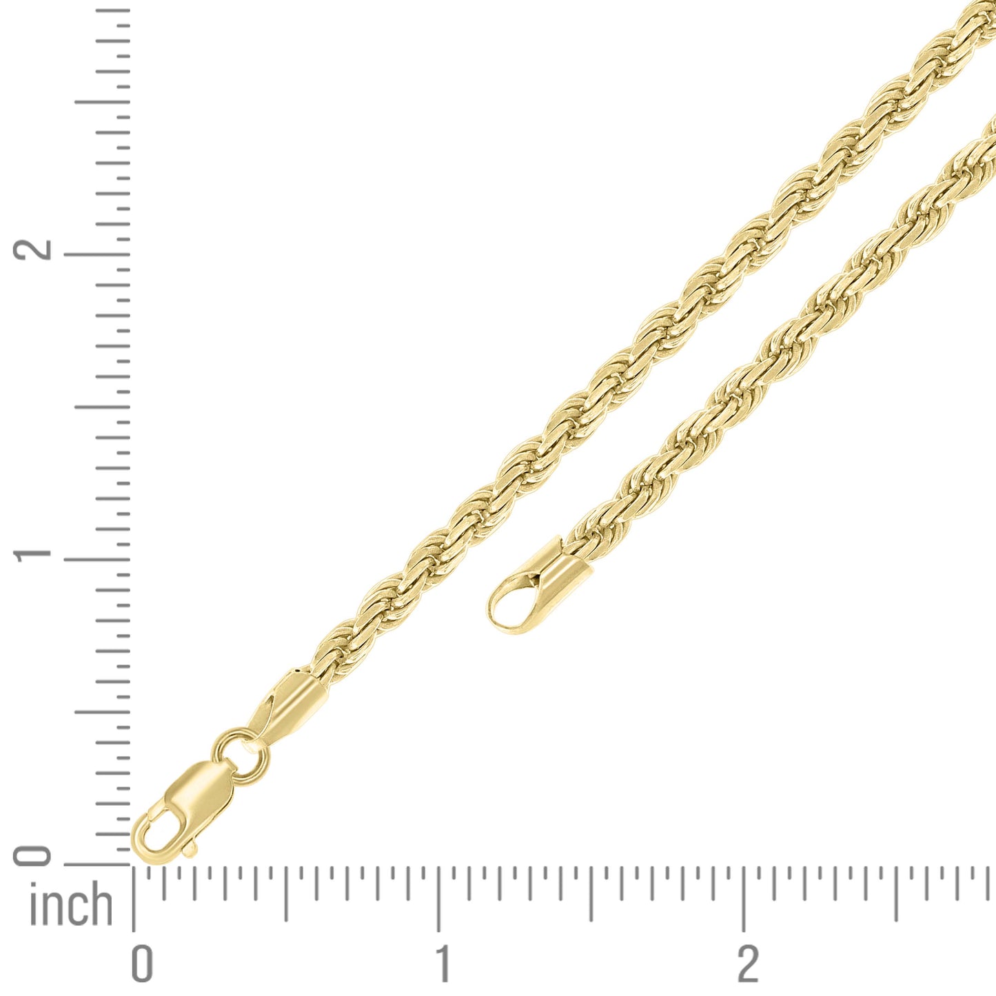 925 Silver Solid Rope Chain 4mm
