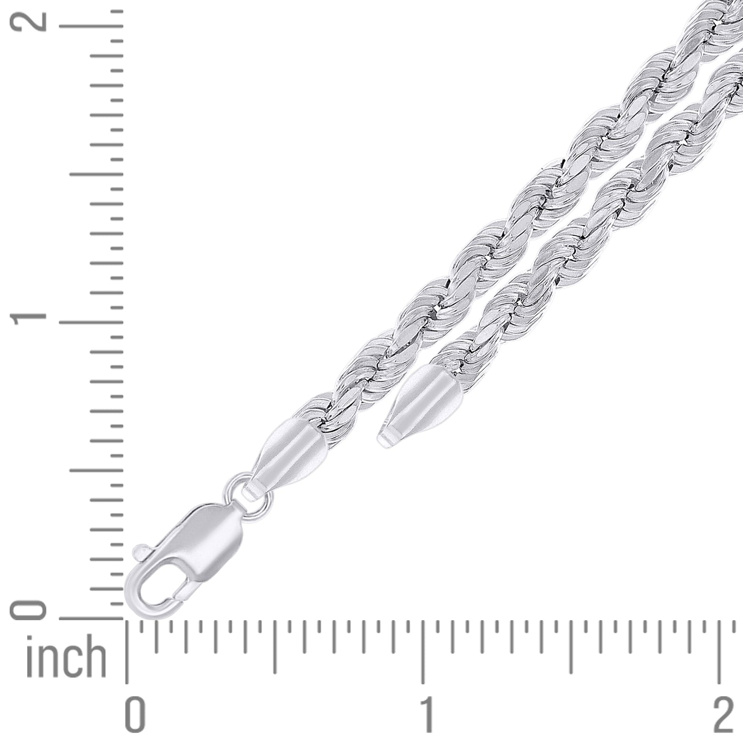 925 Silver Hollow Rope Chain 4.8mm