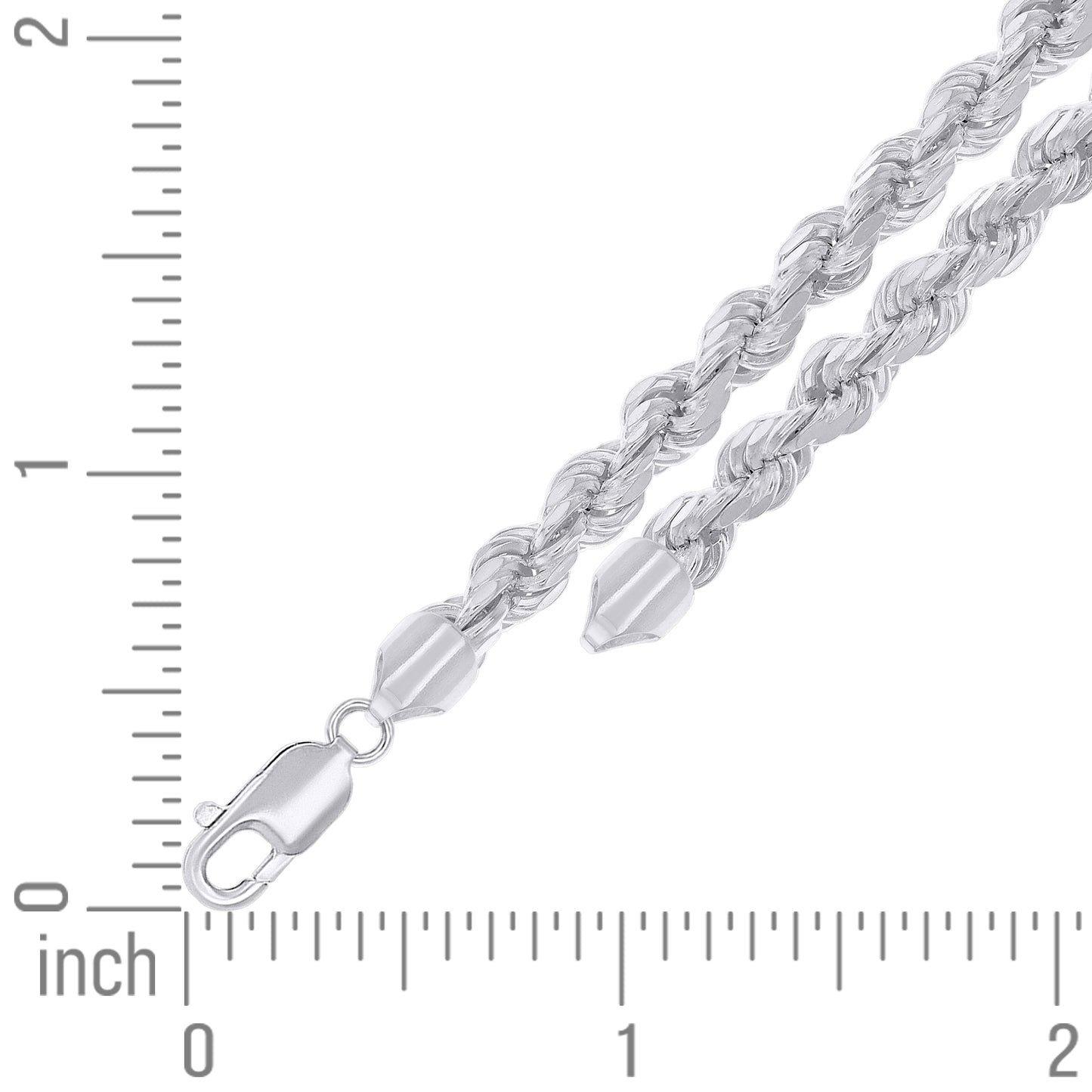 925 Silver Hollow Rope Chain 5.3mm